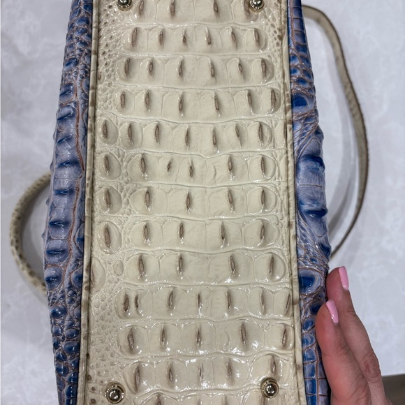 Brahmin Duxbury Satchel - Washed Indigo Ipanema - FLAWLESS Like New Condition - Picture 7 of 12